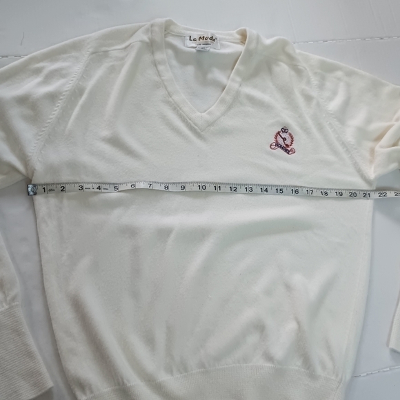 Vintage La Mode V Neck Sweater Size Small Men's Cashmerlon - Picture 6 of 9